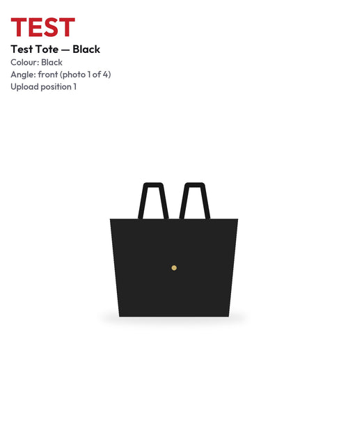 TEST Tote Black front