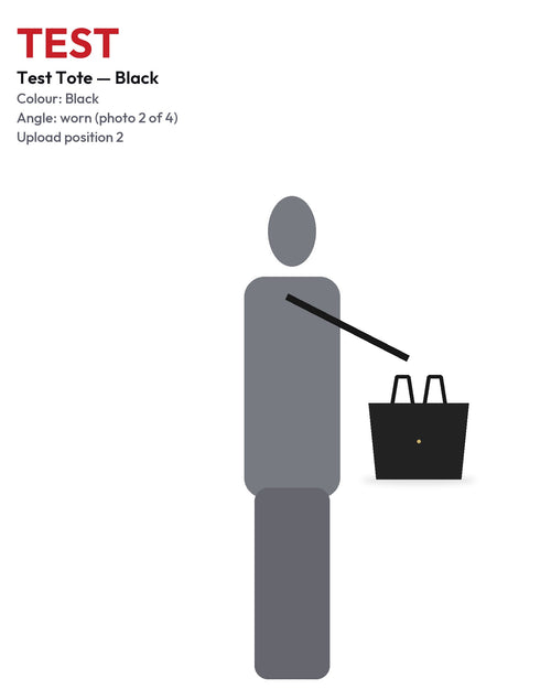 TEST Tote Black worn