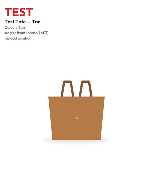 TEST Tote Tan front