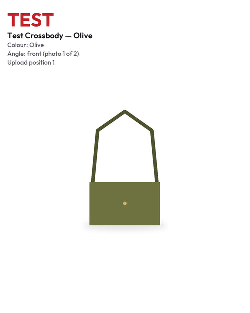 TEST Crossbody Olive front