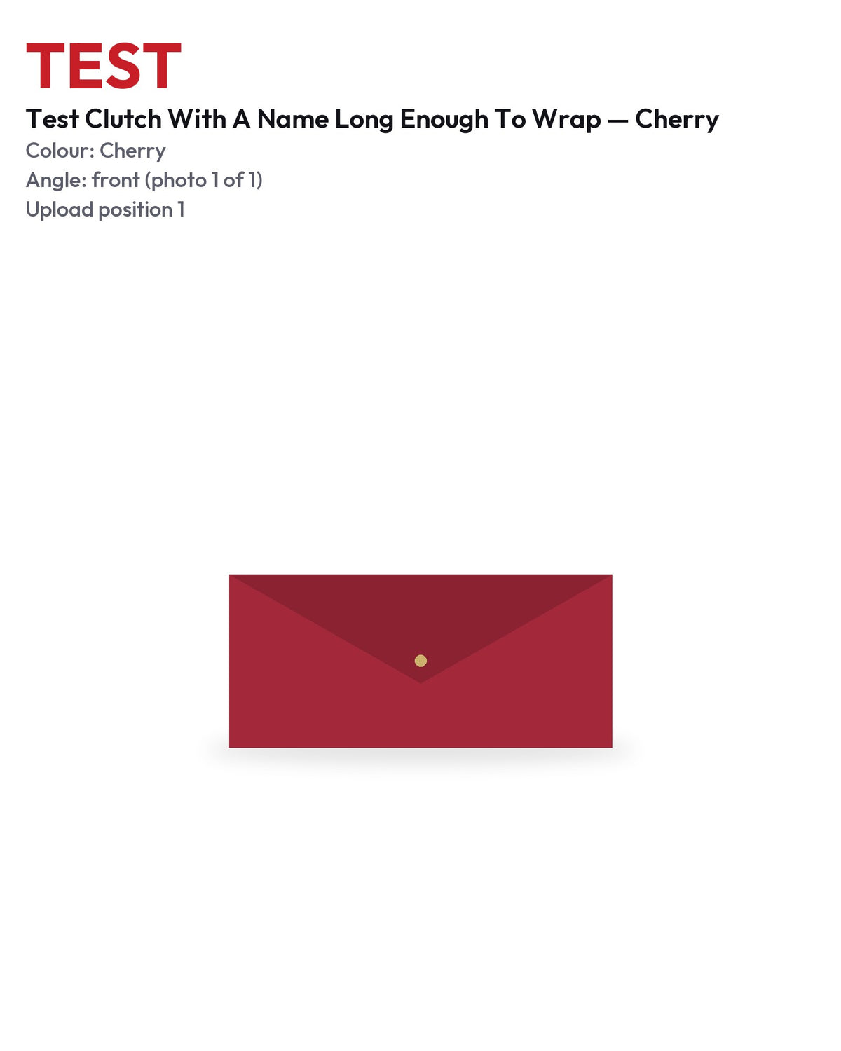 TEST Clutch Cherry front